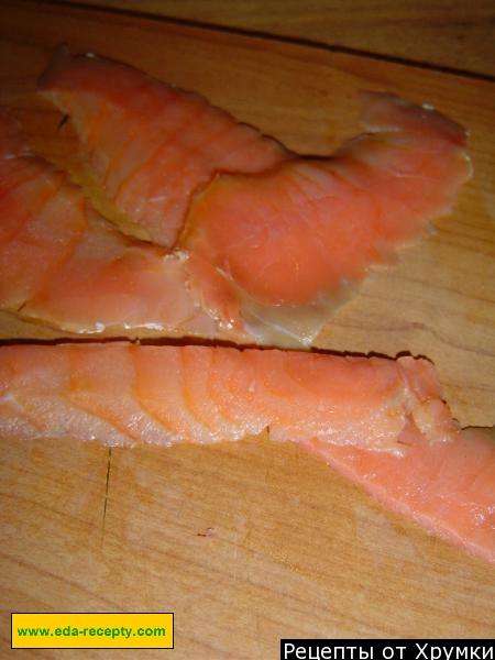Шаг 5 приготовления Морская закуска из семги