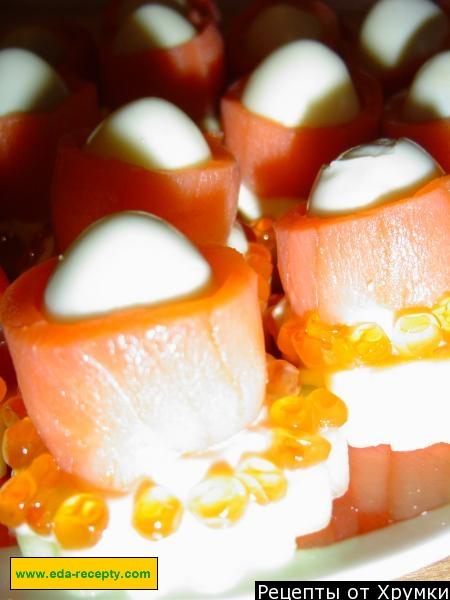 Шаг 7 приготовления Морская закуска из семги