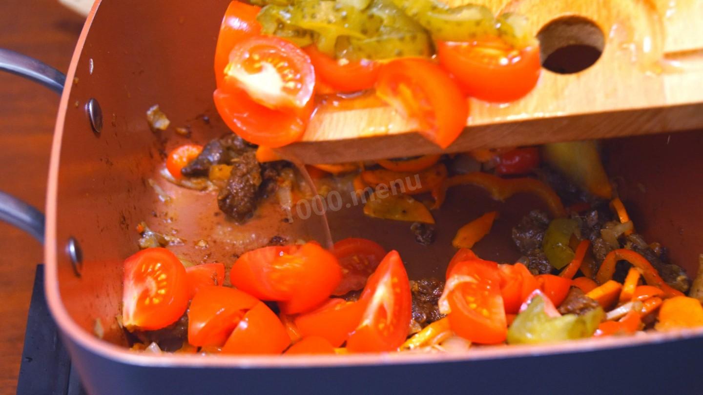 Шаг 13 приготовления Мясная закуска по-тайски с телятиной и перцем
