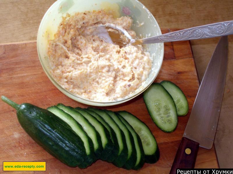 Шаг 4 приготовления Закуска легкая канапе