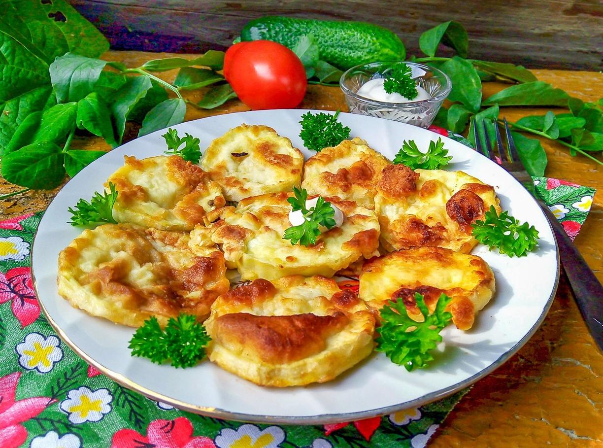 Обложка рецепта Кабачки с яйцом на сковороде