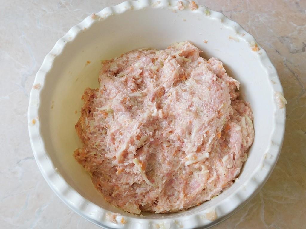 Шаг 7 приготовления Котлеты из кабачков с фаршем