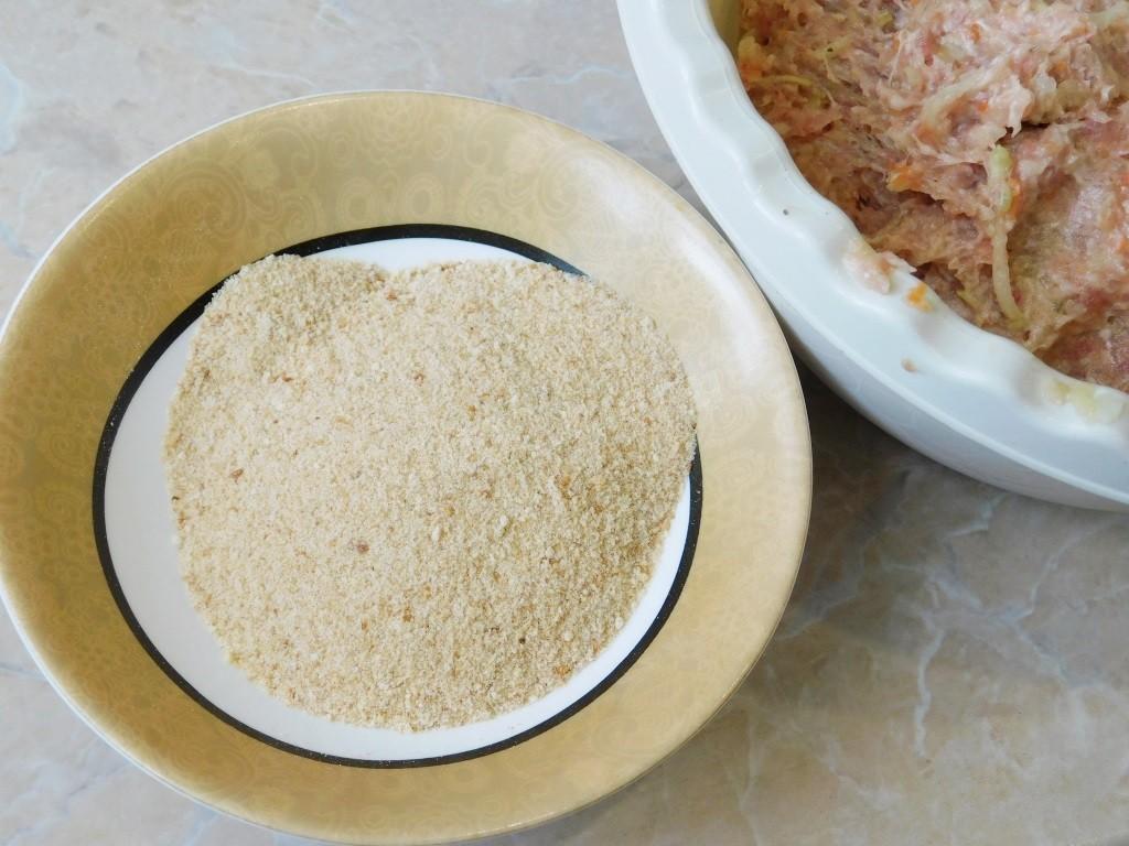 Шаг 8 приготовления Котлеты из кабачков с фаршем