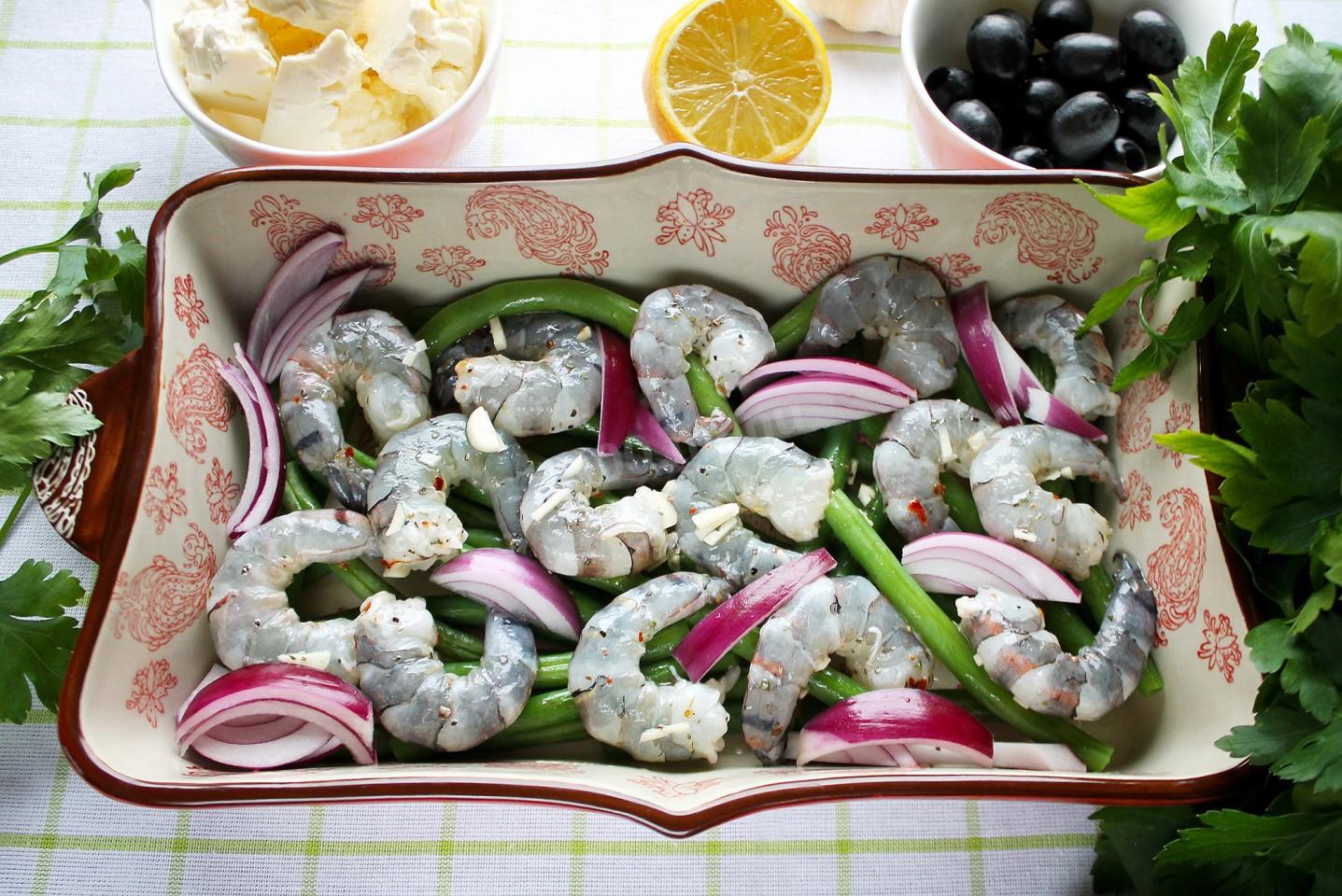 Шаг 7 приготовления Креветки с сыром запеченные