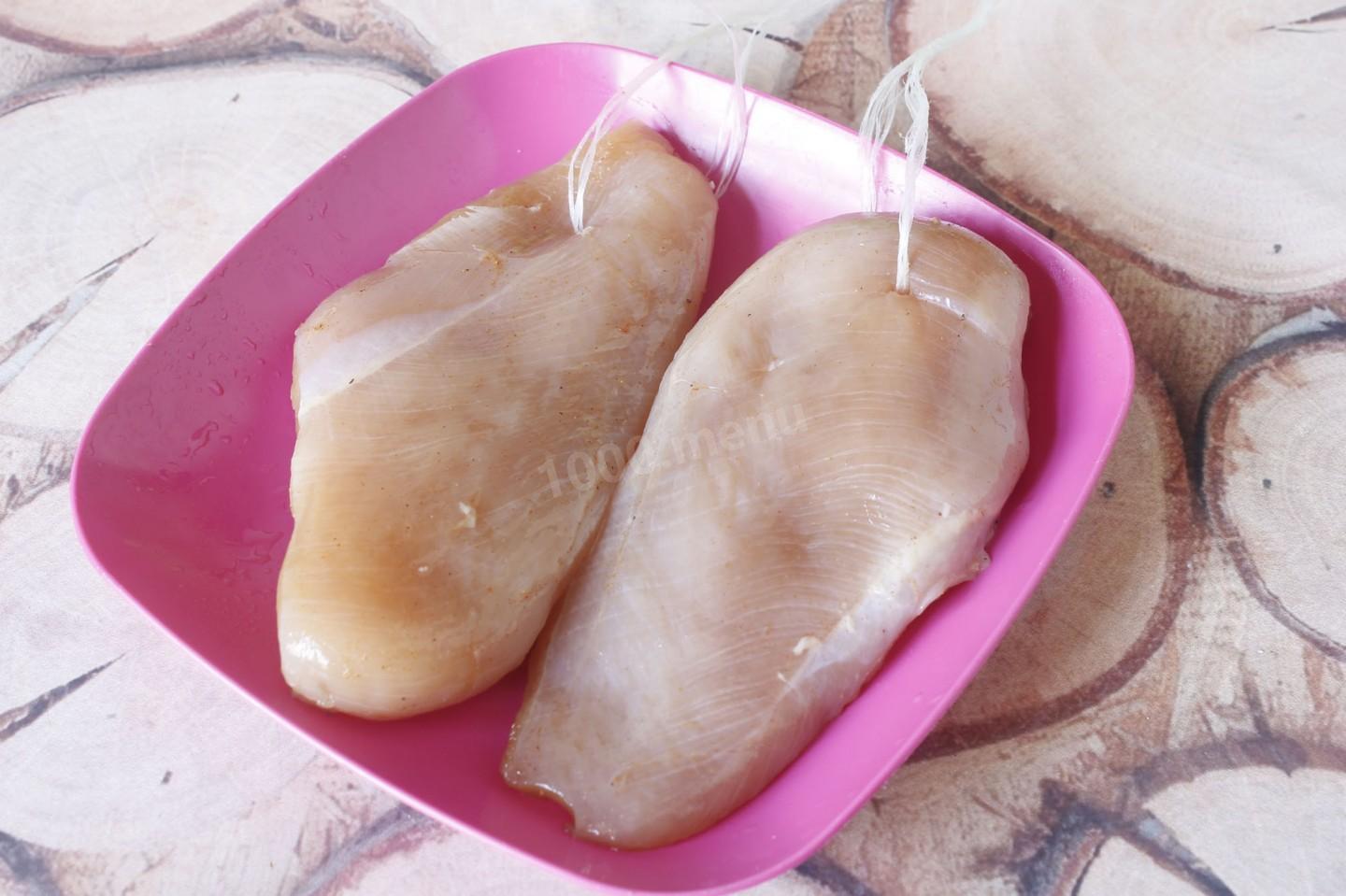 Шаг 6 приготовления Карпаччо из курицы в домашних условиях