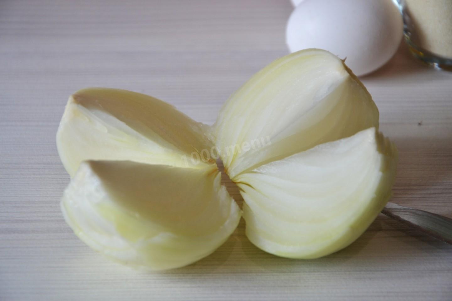 Шаг 3 приготовления Печеночные оладьи из куриной печени