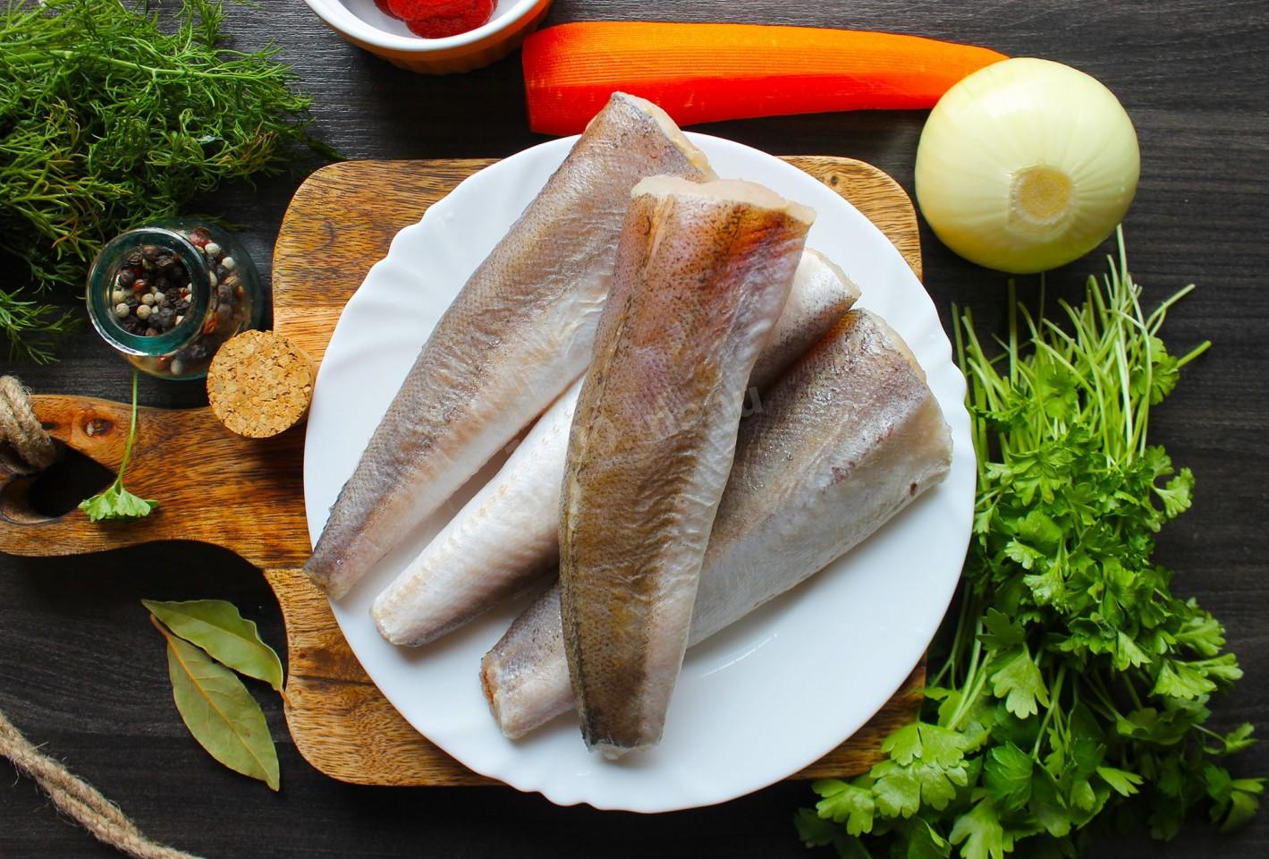 Шаг 2 приготовления Рыба под маринадом из моркови и лука
