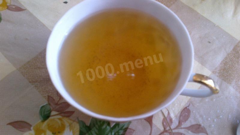 Шаг 3 приготовления Зеленый чай с лимоном