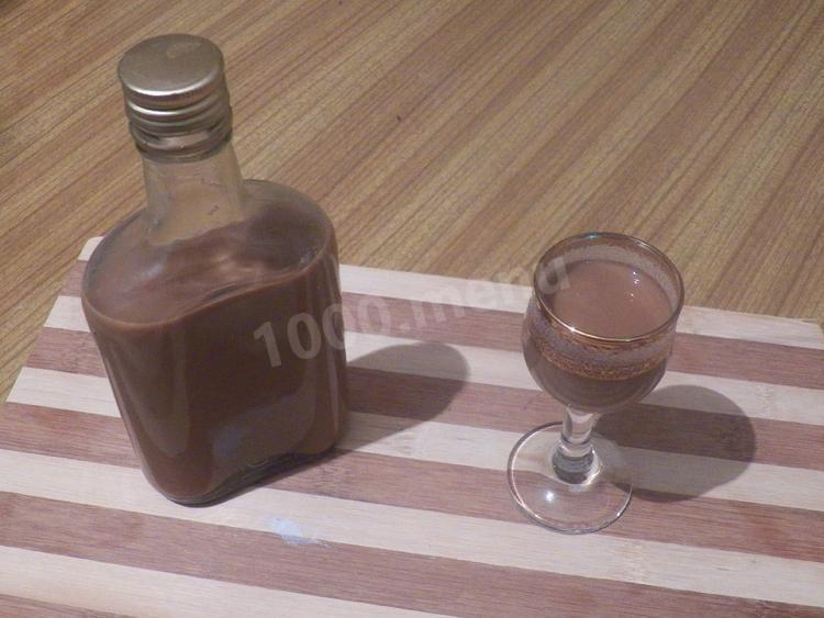 Шаг 8 приготовления Кофейно сливочный ликер