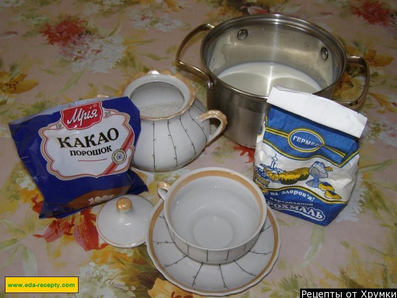 Шаг 1 приготовления Кисель из какао