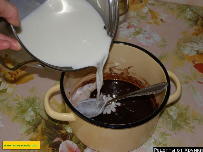 Шаг 7 приготовления Кисель из какао