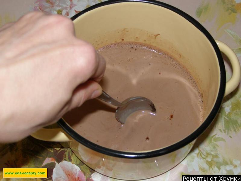 Шаг 8 приготовления Кисель из какао