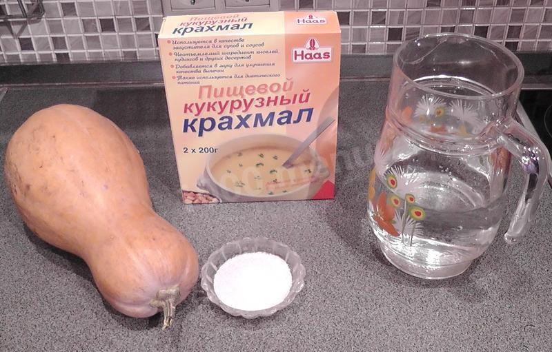 Шаг 1 приготовления Тыквенный кисель для детей с крахмалом