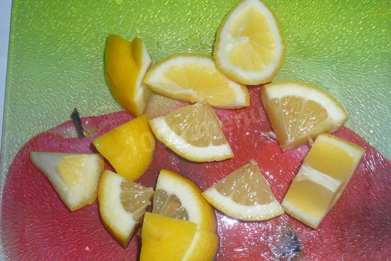 Шаг 3 приготовления Лимонный сахарный компот