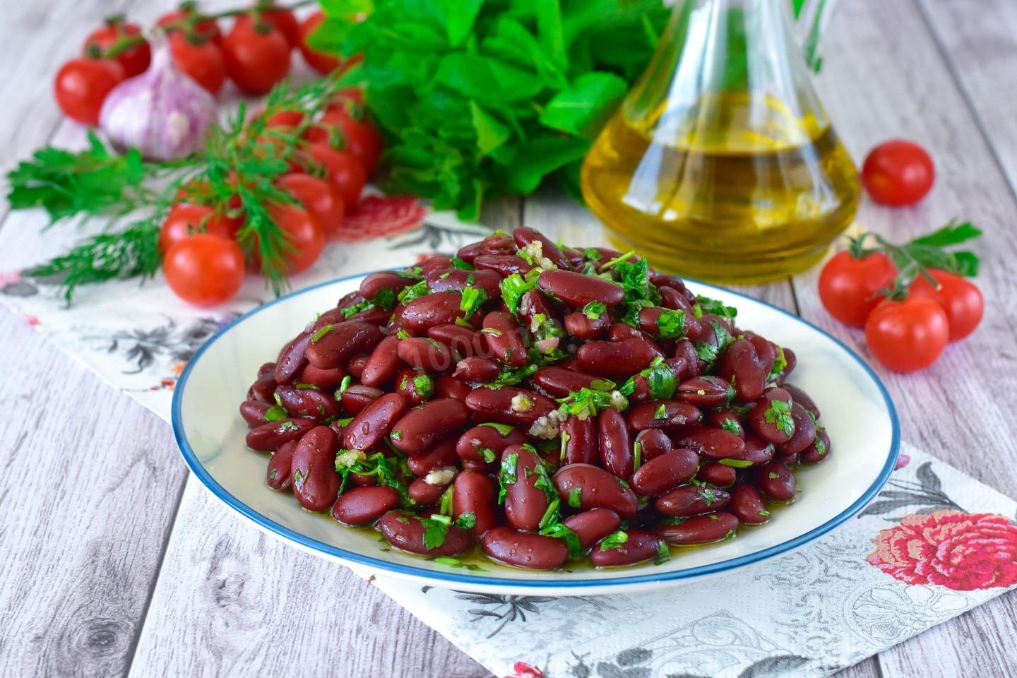 Шаг 7 приготовления Фасоль с чесноком