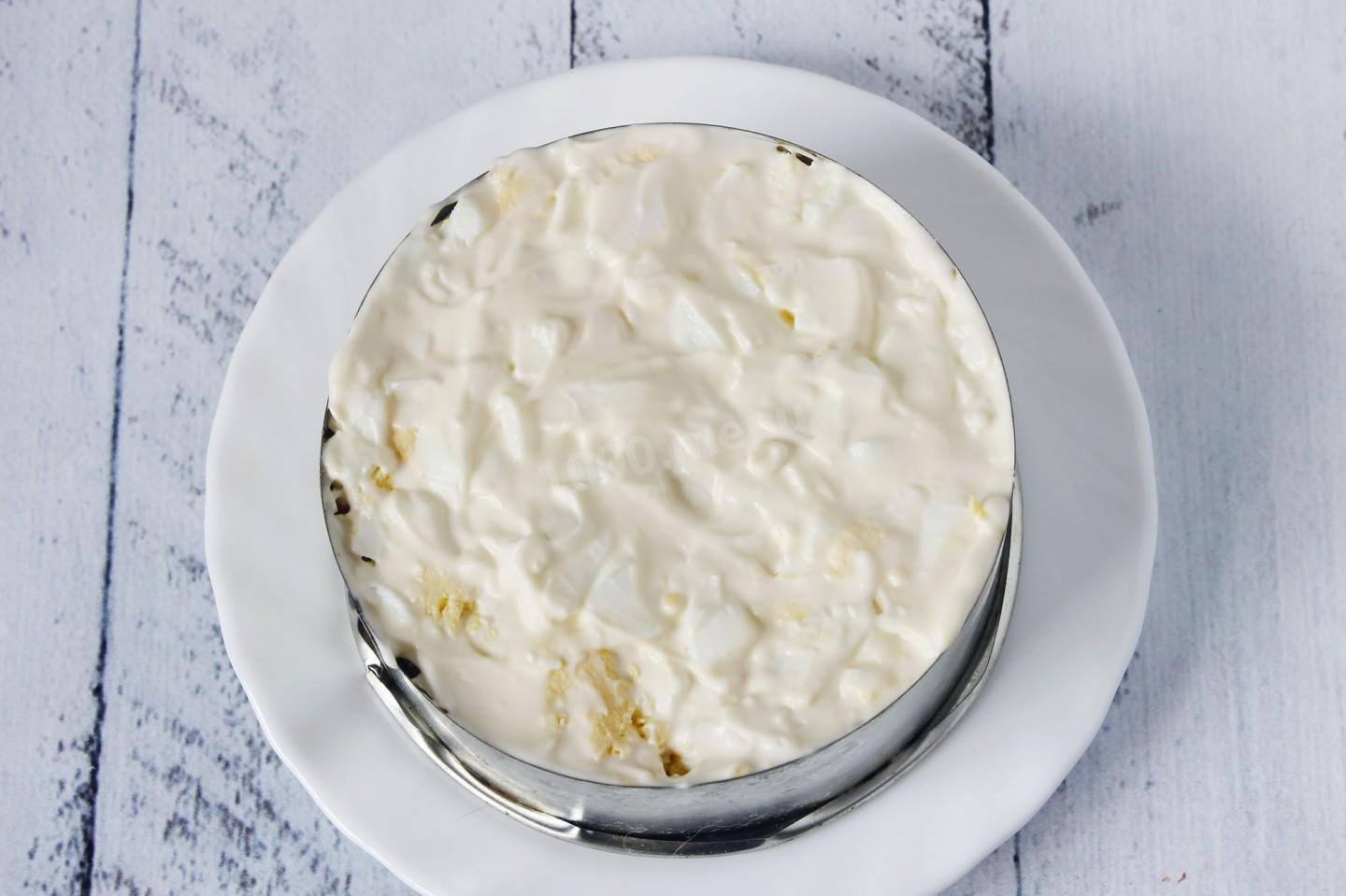 Шаг 9 приготовления Салат курица и грибы шампиньоны жареные