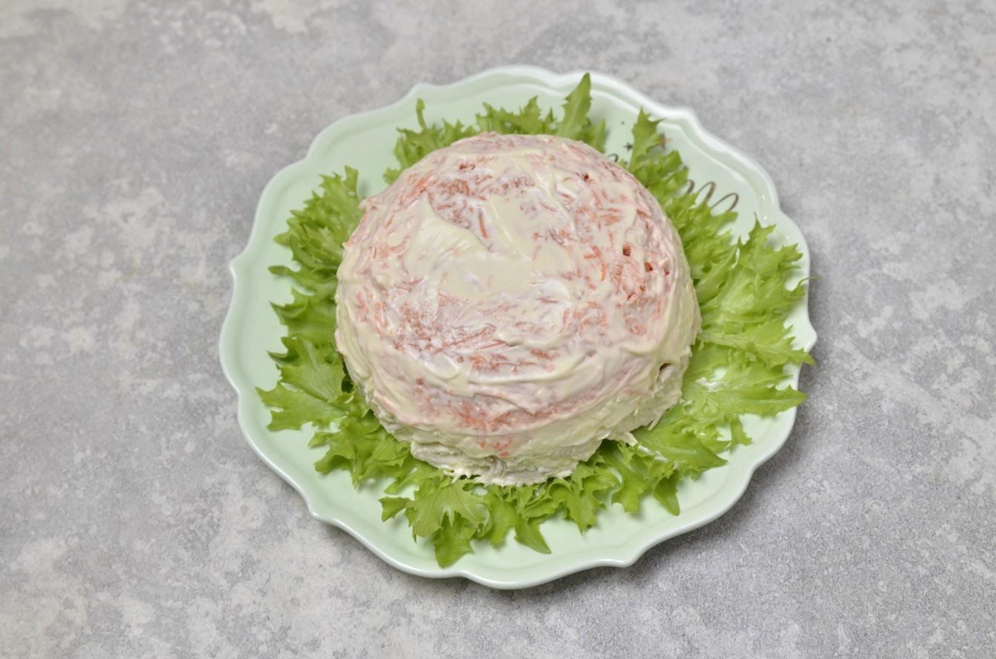 Шаг 9 приготовления Салат курица морковь сыр
