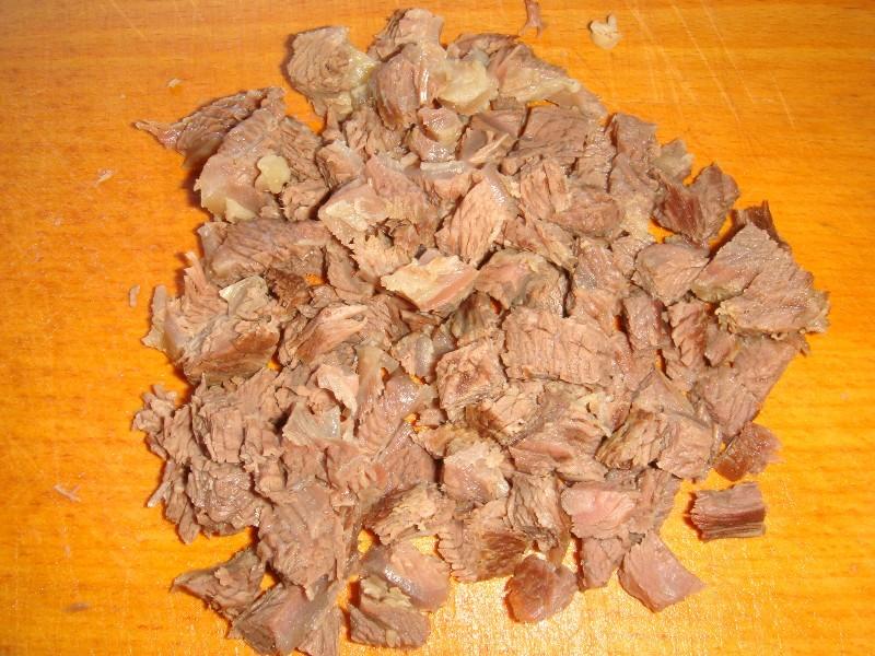Шаг 5 приготовления Салат Калейдоскоп с корейской морковью