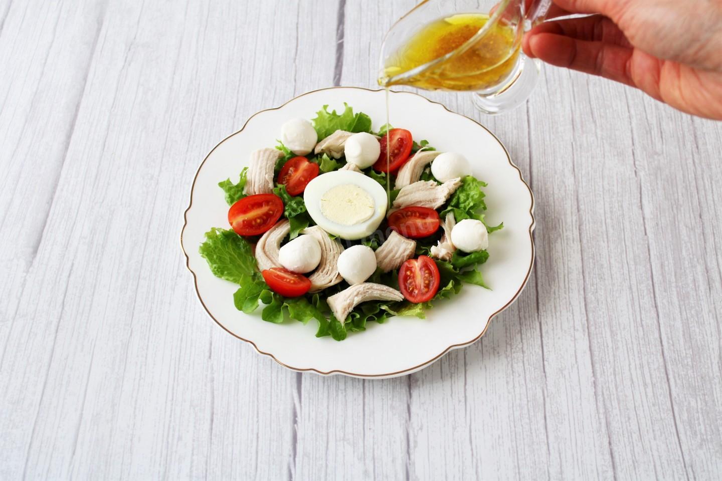 Шаг 10 приготовления ПП Салат Цезарь с курицей