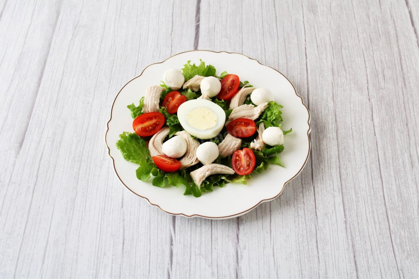 Шаг 7 приготовления ПП Салат Цезарь с курицей