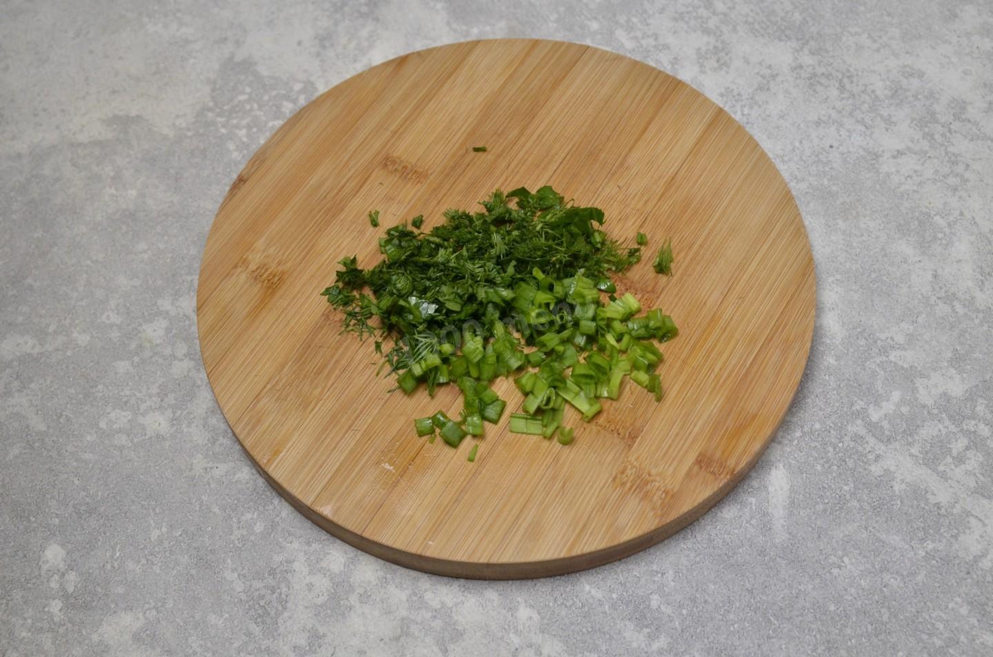 Шаг 6 приготовления Салат с картошкой и сыром