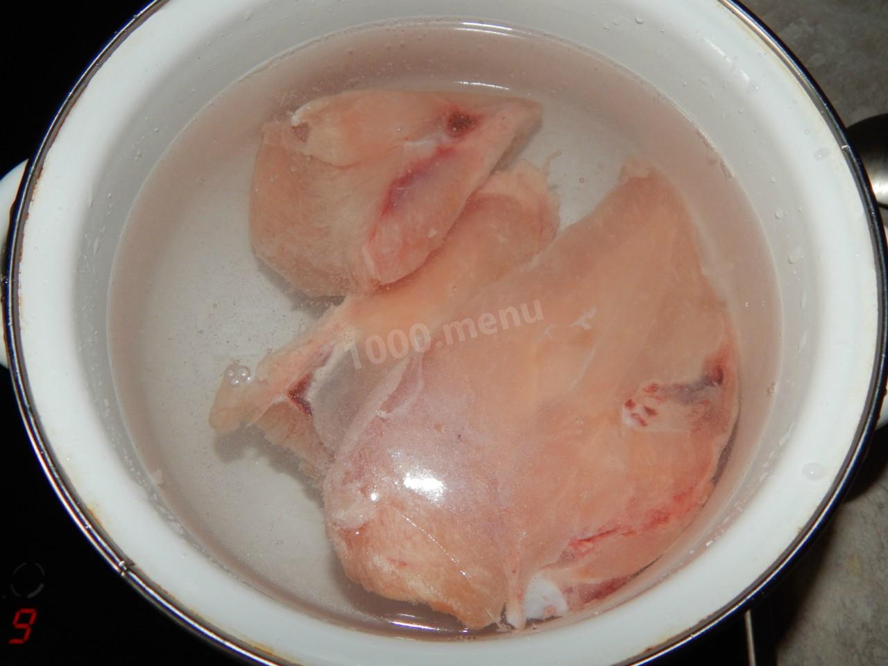 Шаг 2 приготовления Салат курица корейская морковь перец