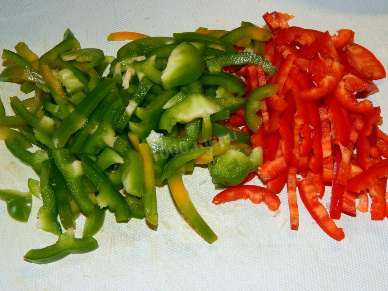 Шаг 6 приготовления Салат курица корейская морковь перец