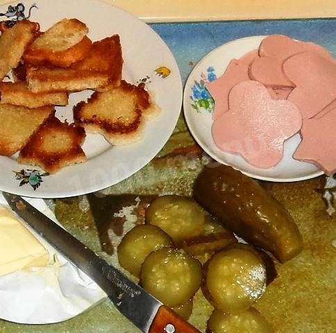Шаг 5 приготовления Бутерброды канапе