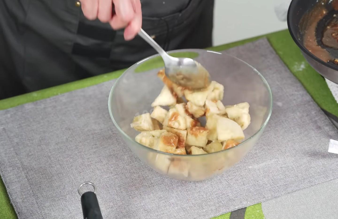 Шаг 12 приготовления Закуска из баклажанов с соусом по-китайски
