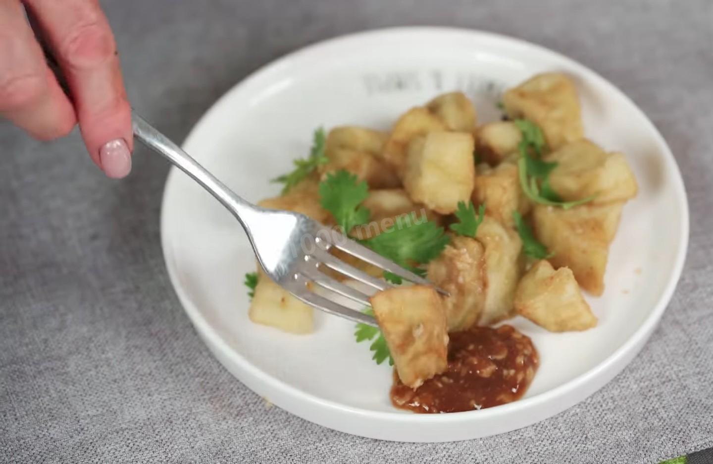 Шаг 13 приготовления Закуска из баклажанов с соусом по-китайски