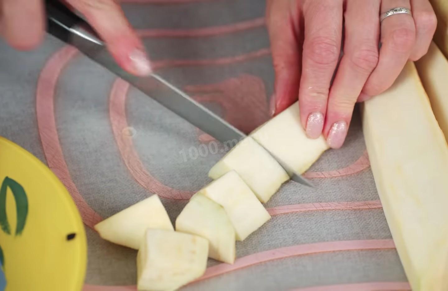 Шаг 2 приготовления Закуска из баклажанов с соусом по-китайски