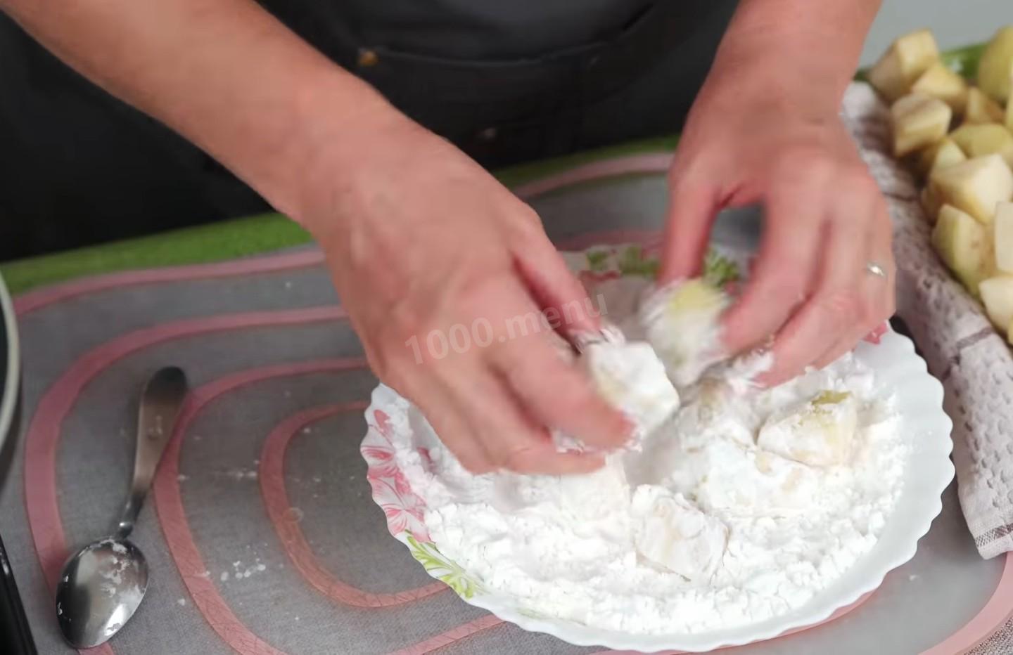 Шаг 6 приготовления Закуска из баклажанов с соусом по-китайски