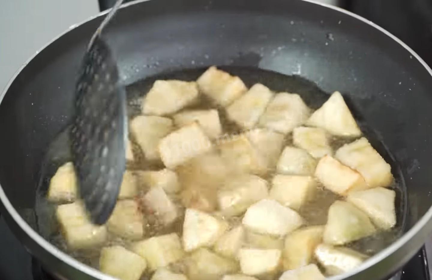 Шаг 7 приготовления Закуска из баклажанов с соусом по-китайски