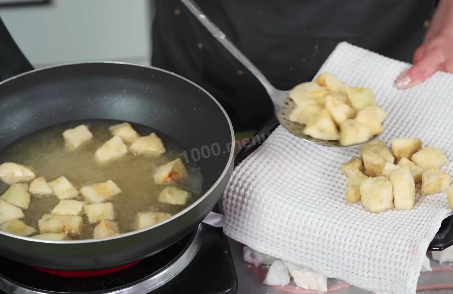 Шаг 8 приготовления Закуска из баклажанов с соусом по-китайски