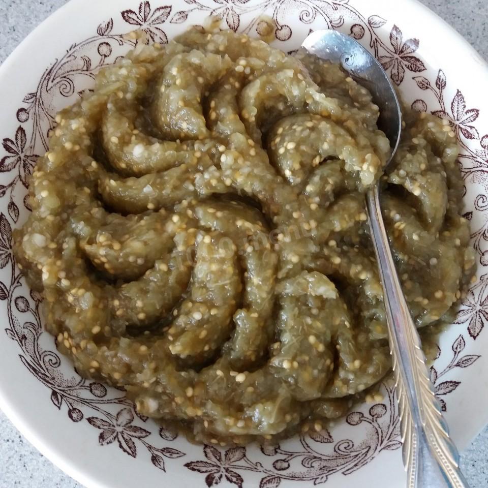 Шаг 7 приготовления Закуска из баклажан - сало по еврейски