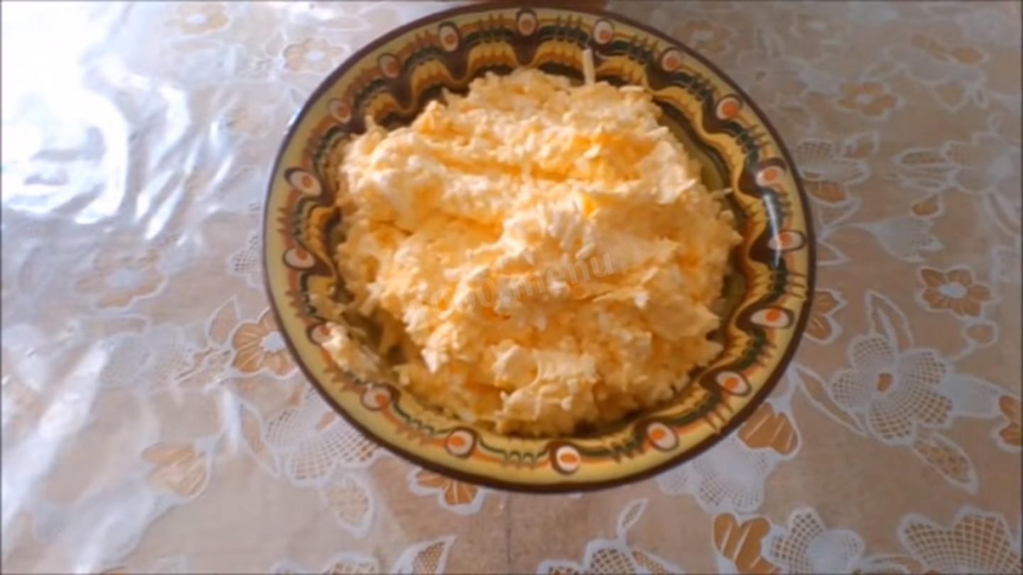 Обложка рецепта Закуска с плавленым сыром яйцами майонезом