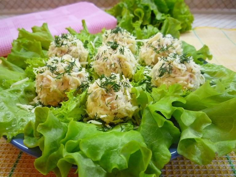 Шаг 7 приготовления Сырные шарики с курицей
