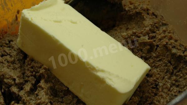 Шаг 3 приготовления Елочки из печеночного паштета закуска