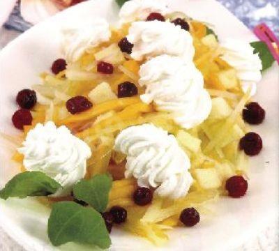 Обложка рецепта Закуска к водке из дыни с ветчиной