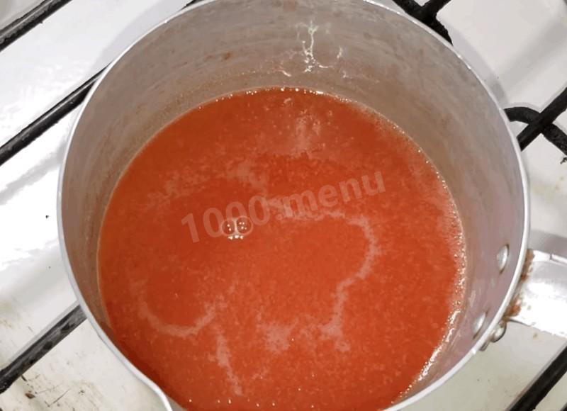 Шаг 3 приготовления Красная икра искусственная из кетчупа
