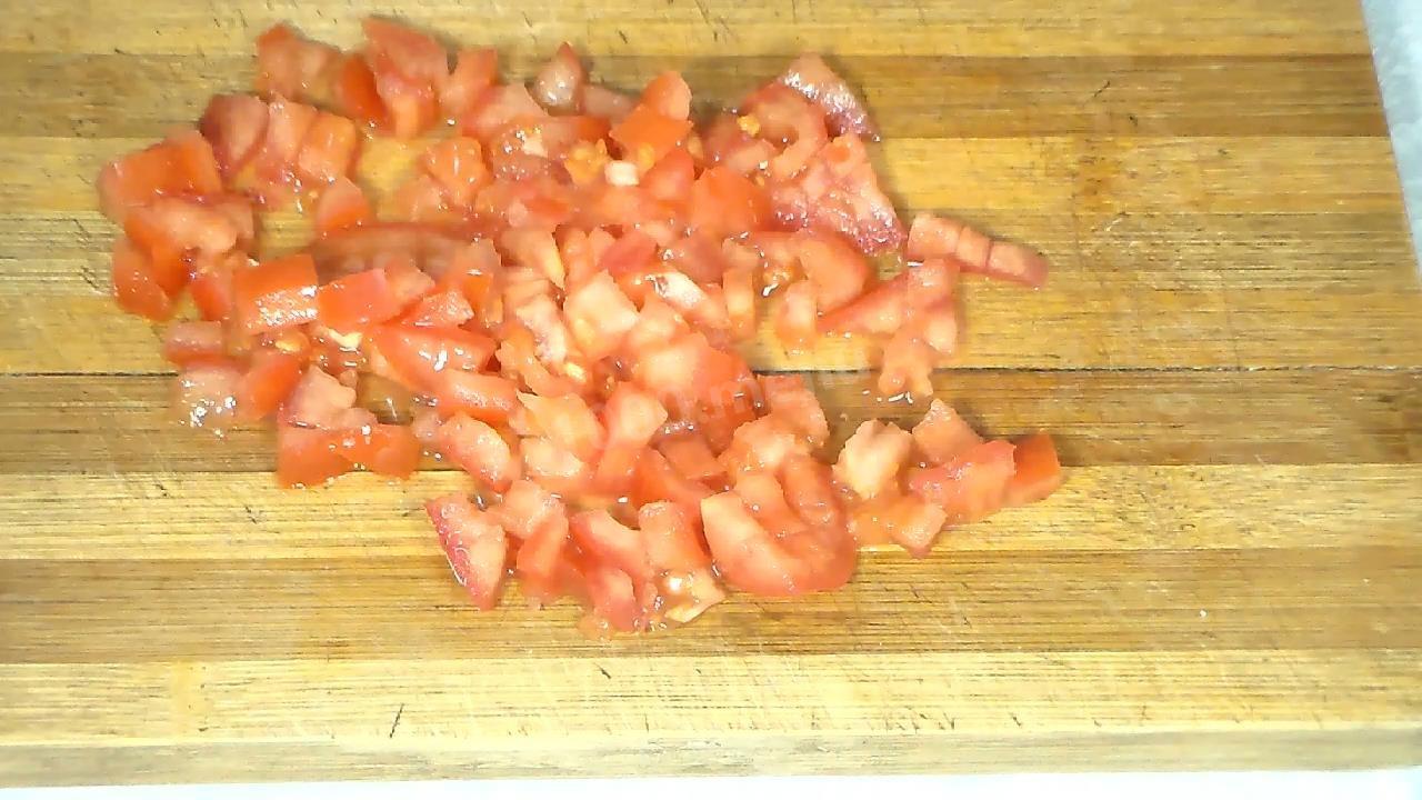 Шаг 6 приготовления Картофельные тарталетки с грибами салат