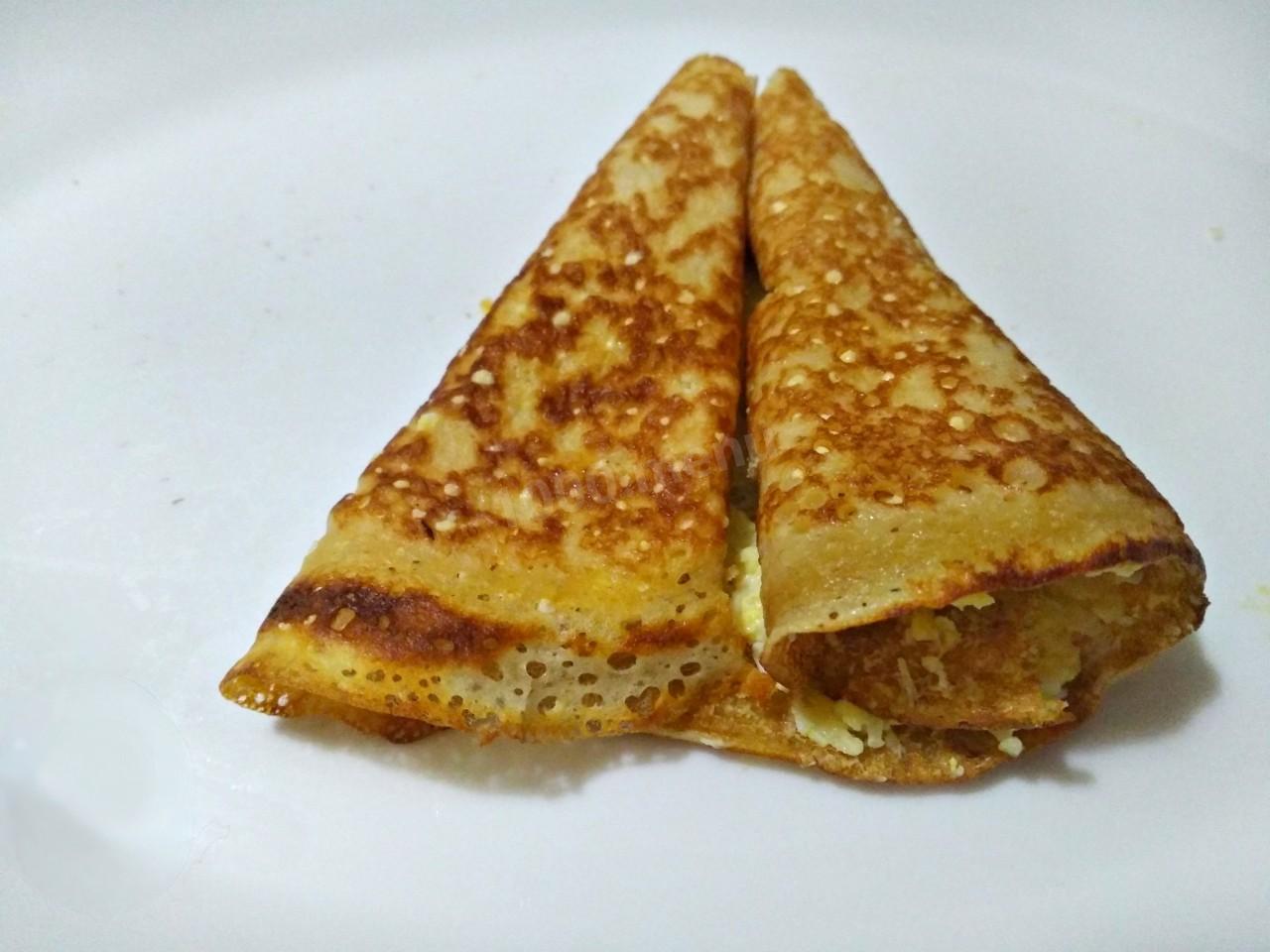 Шаг 13 приготовления Закусочный блинный торт Лесной пенёк