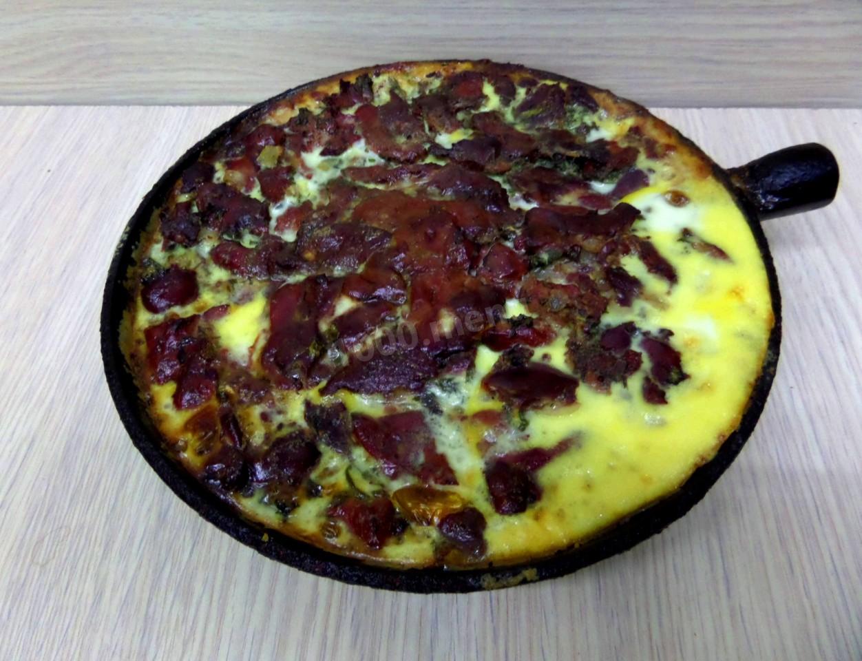 Шаг 13 приготовления Картофельная запеканка с куриной печенью
