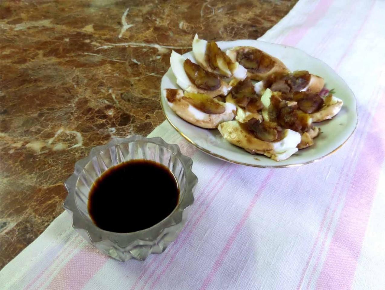 Шаг 6 приготовления Маринованные куриные яйца в соевом соусе
