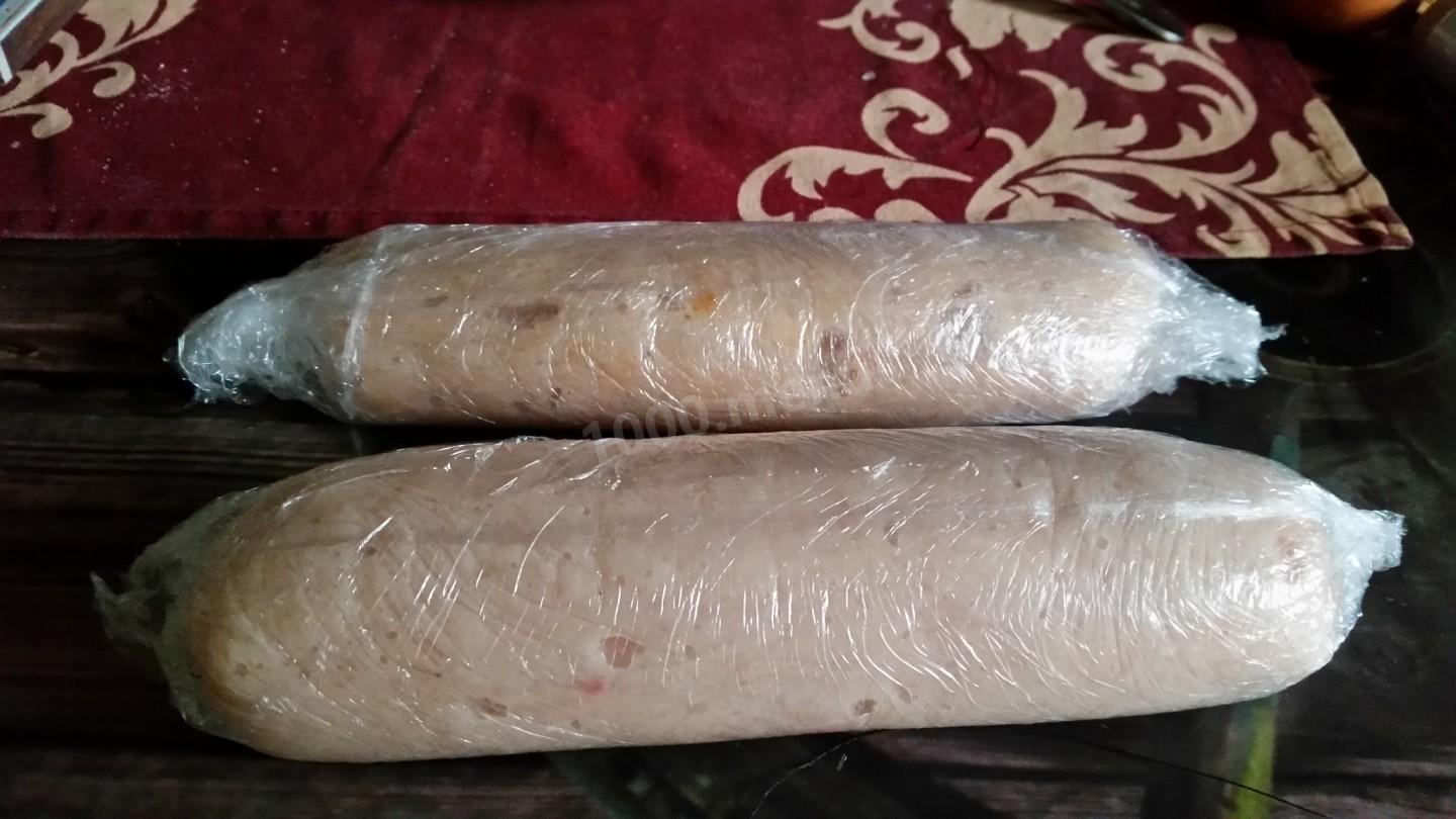 Шаг 3 приготовления Куриная колбаска по домашнему