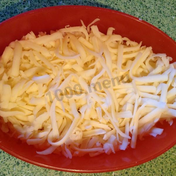 Шаг 6 приготовления Пирог жульен с грибами и курицей в слоеном тесте