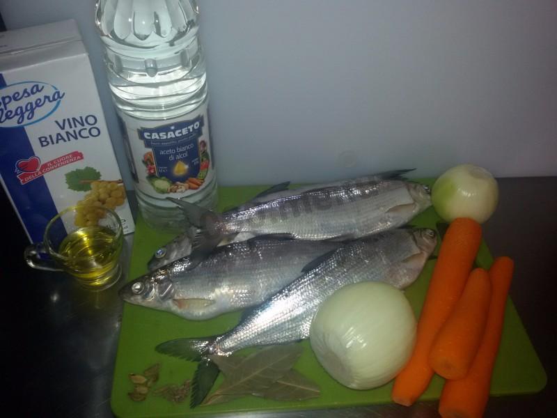 Шаг 1 приготовления Карпионе
