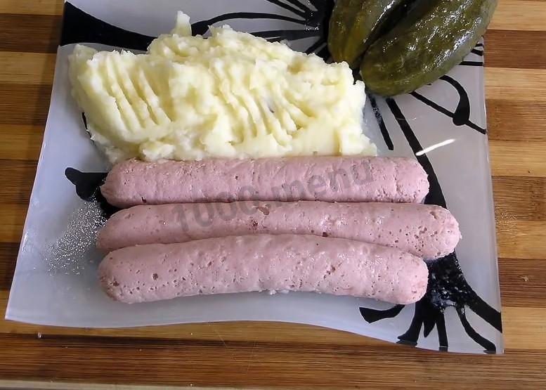 Обложка рецепта Сосиски домашние куриные