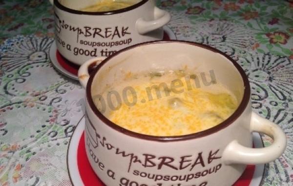 Шаг 8 приготовления Жульен по-русски с укропом, картофелем, грибами и курицей
