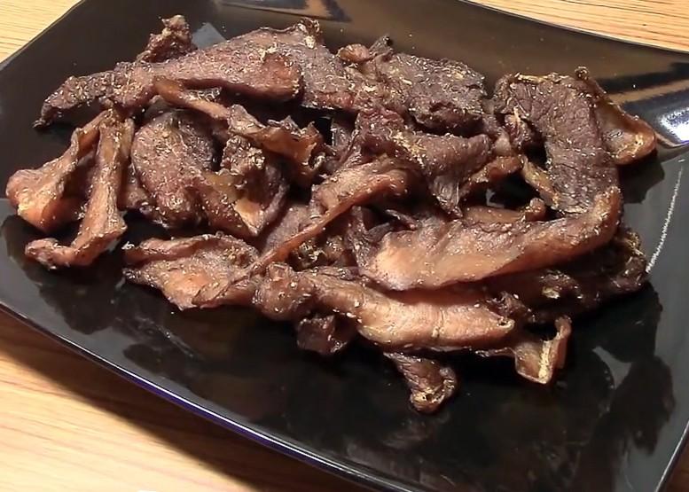 Обложка рецепта Чипсы из мяса говядины